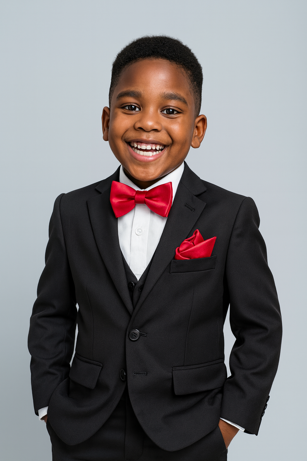 BLACK CHRIS 3PC SUIT - MS115OB 1-16YRS