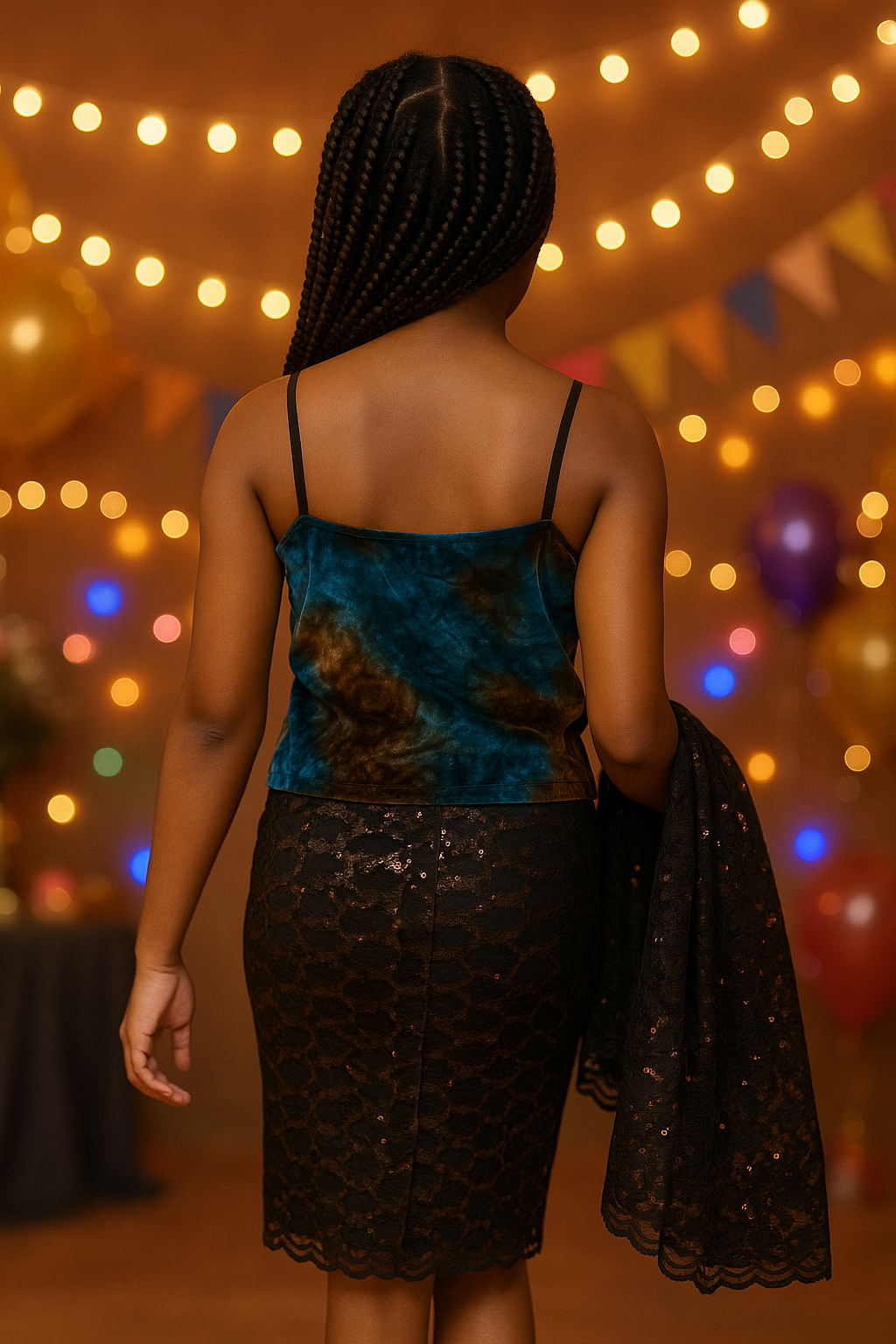 EARTHSTONE VELVET BOW TOP - D27216717