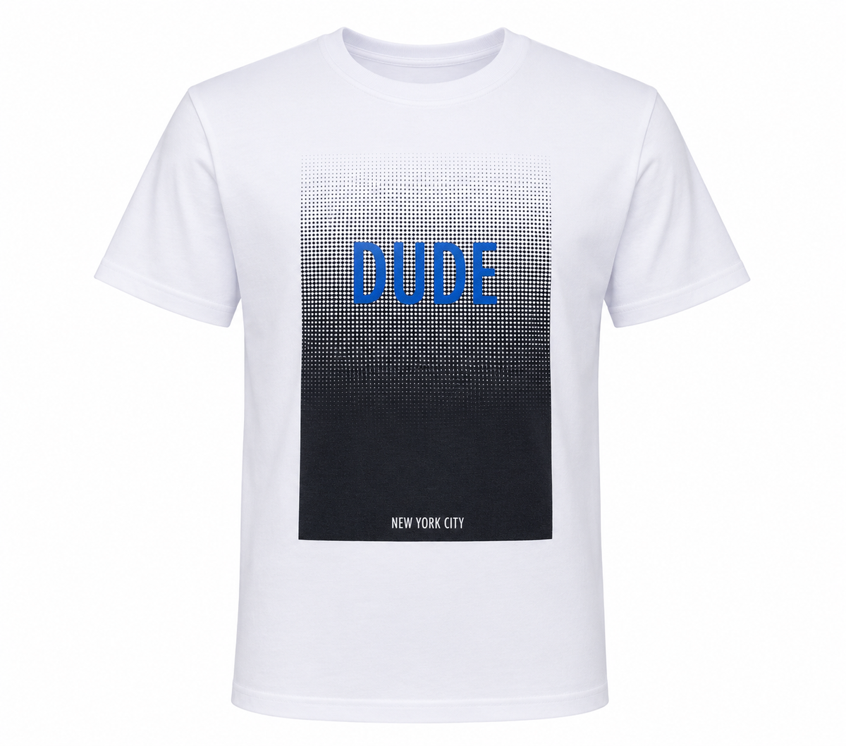 WHITE DUDE NEW YORK CITY GRAPHIC T-SHIRT - BT209WHT