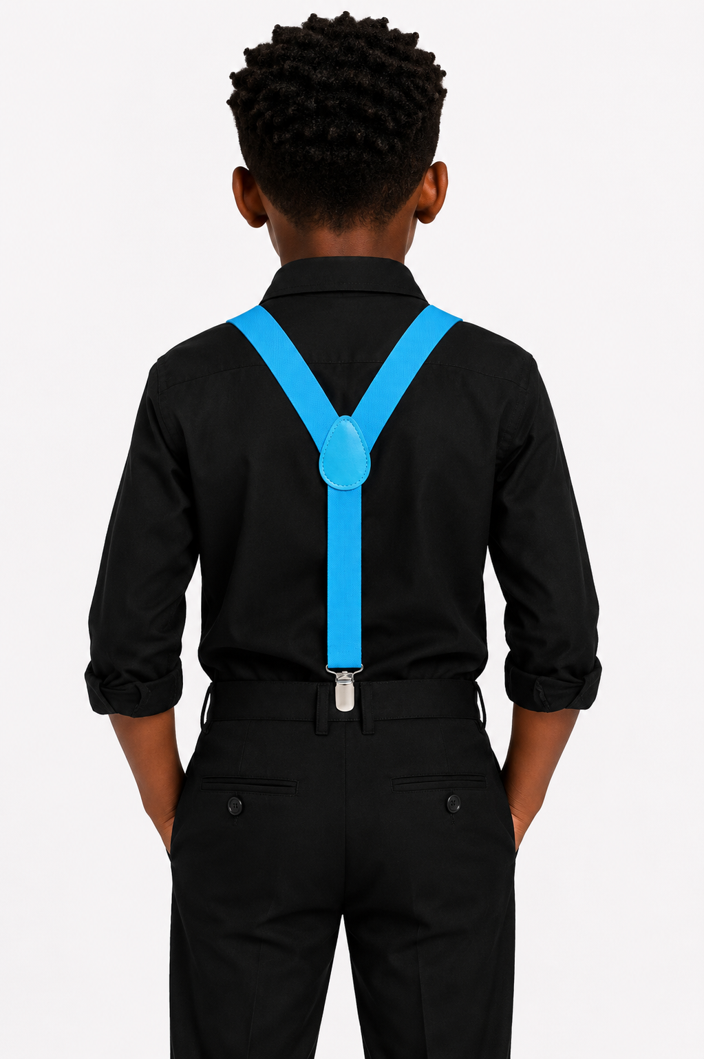 SKY BLUE Y BACK SUSPENDERS - B49MNSKYBL