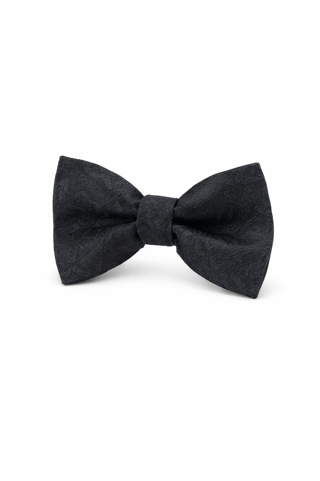 CLASSIC BLACK DAMASK BOW TIE