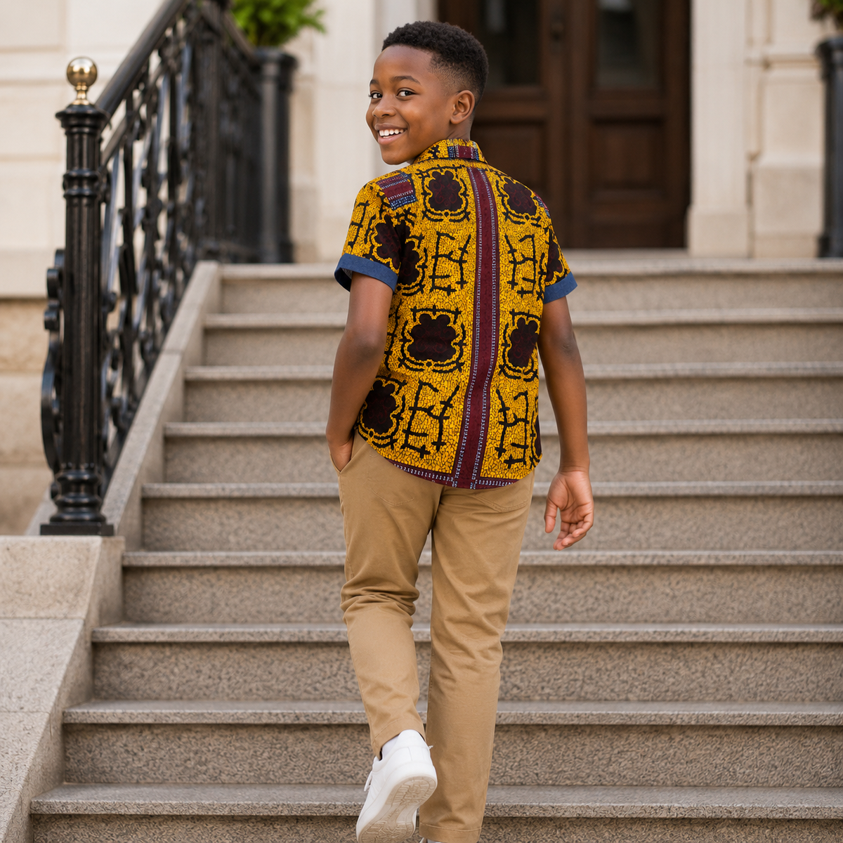 AYO HERITAGE EMBER CONTRAST SHIRT - MN325141WNMSTRD