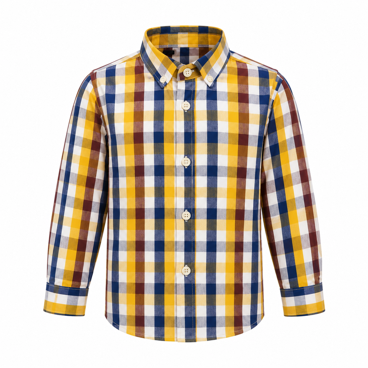 BOY SOLMAN CHECK LONG SLEEVE SHIRT - MD125026167MTIYW
