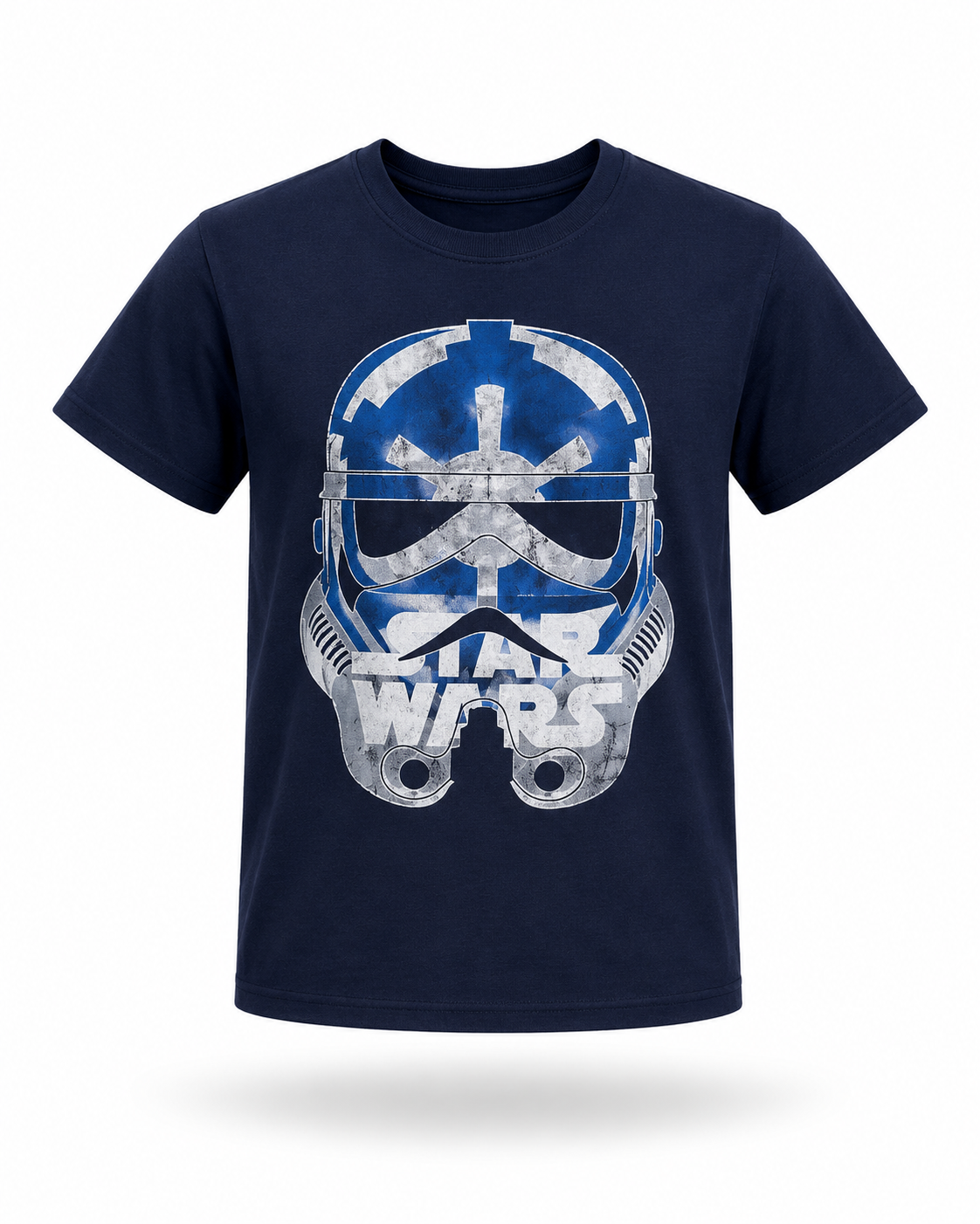 NAVY BLUE STAR WARS TEE SHIRT (4-16YRS) - BTP73NBL