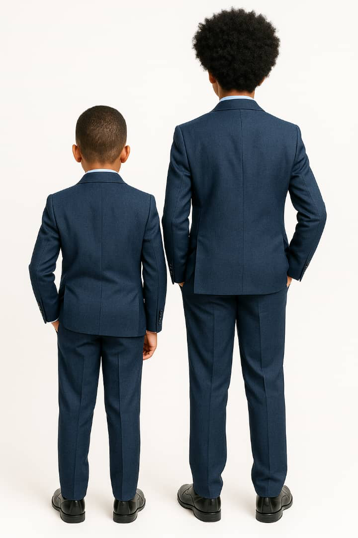 NAVY BLUE ROYAL COLLECTION 2PC BOYS SUIT A157NBL 1-16YRS