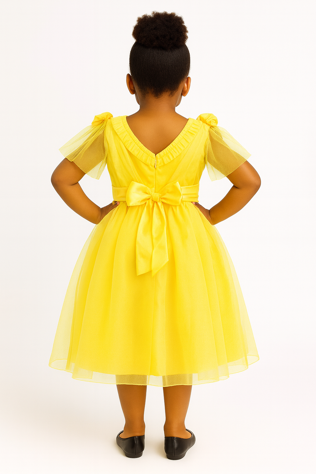 SWEET SUNSHINE YELLOW SAMANTHA PARTY DRESS - A212YEL 4-10YRS