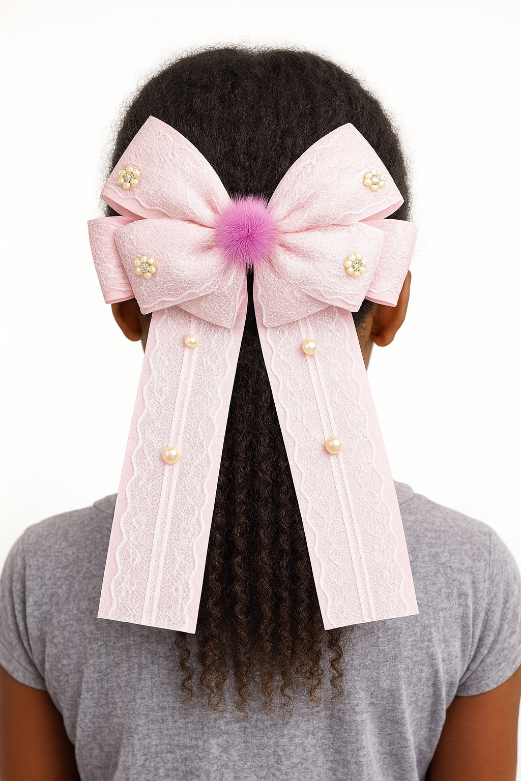 🌸 BLOSSOM LACY BOW PEEP - KHBCH110PNK