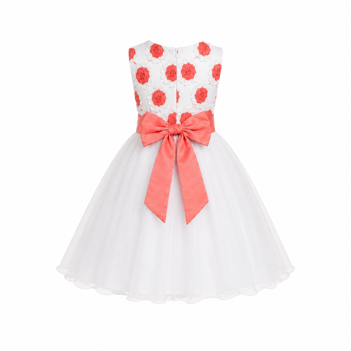 CORAL ROSE KATY BALL GOWN MS6078CRL 12MTH - 8YR