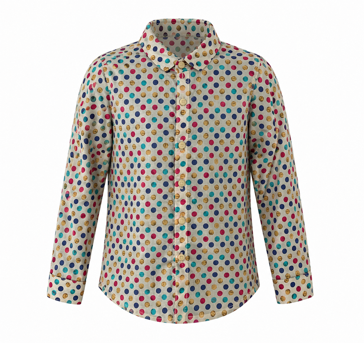CONFETTI DOT LONG SLEEVE SHIRT - MDA1511SPTYKY