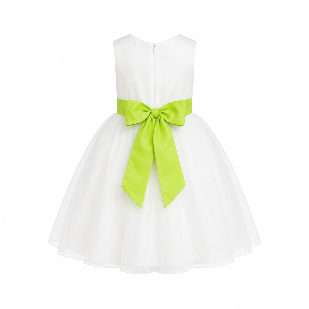WHITE ROSE BALL GOWN/ GREEN 25762LGR 2-4YR