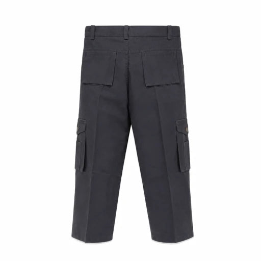DEEP CHARCOAL GREY CARGO TROUSERS - B540CHTR