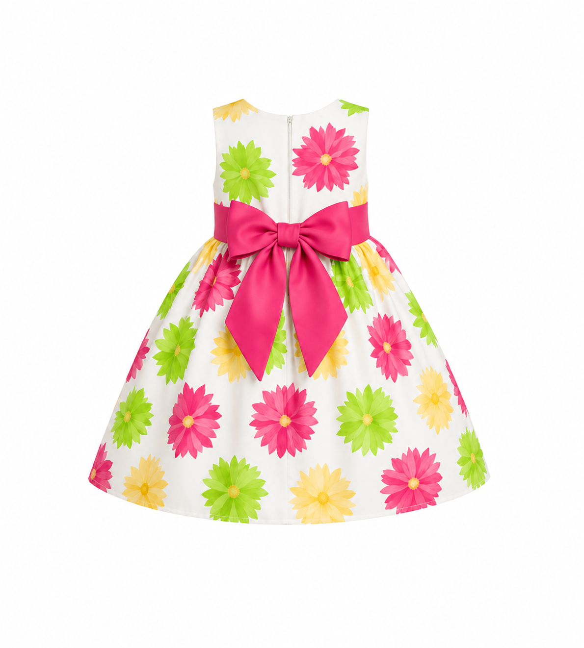FLORAL BLOOM BOW DRESS 4YR