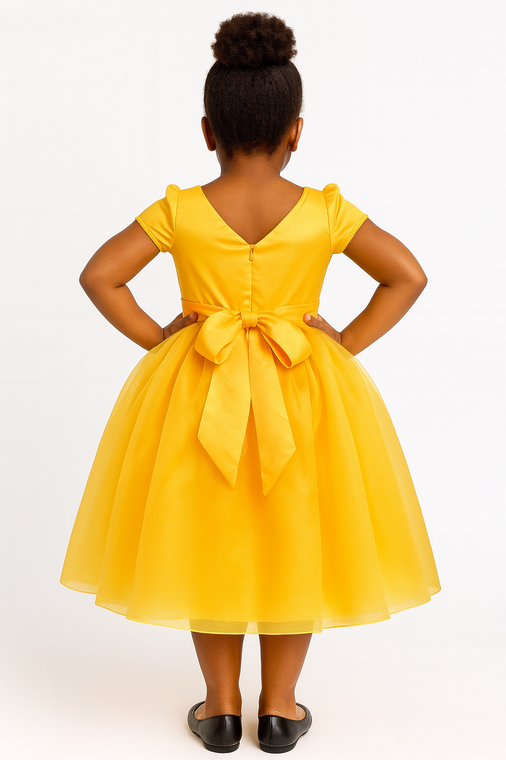 SUNSHINE BELLE MARIA BOW DRESS - A171BMRYEL (3-8YRS)