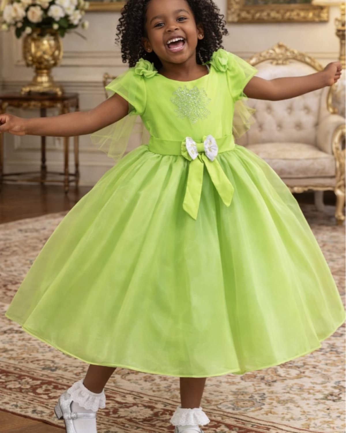 EMERALD GREEN PRINCESS BALL GOWN - SMDL100EMGRN
