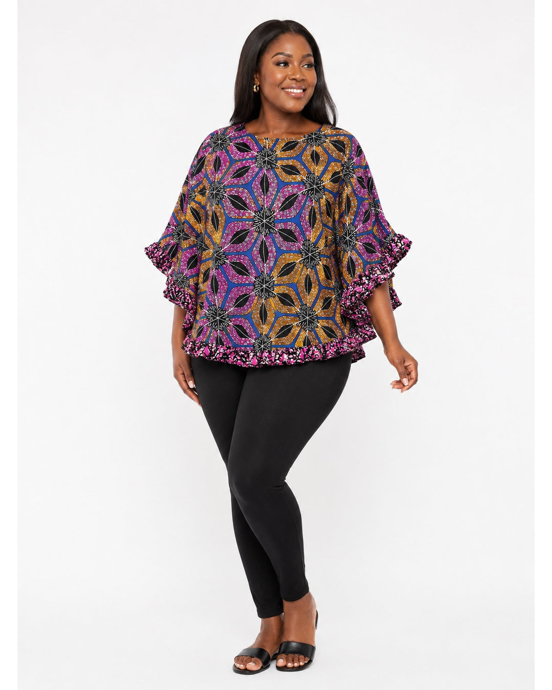 AMARA JEWEL BLOOM BATWING ANKARA TOP - OMTP80926