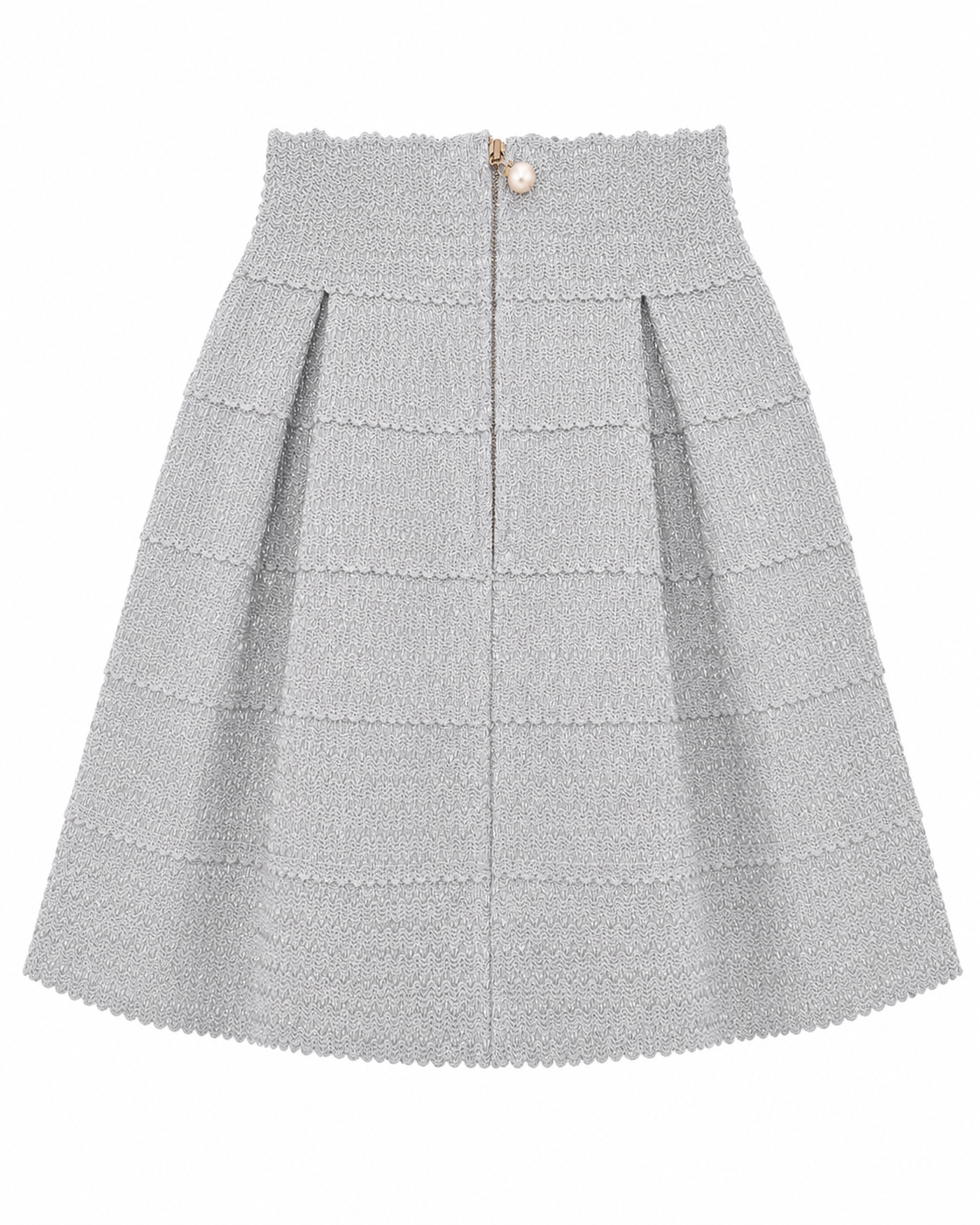 SILVERY GREY LUCY GLIMMER SKIRT (2-12 YR) - A653SLVGR