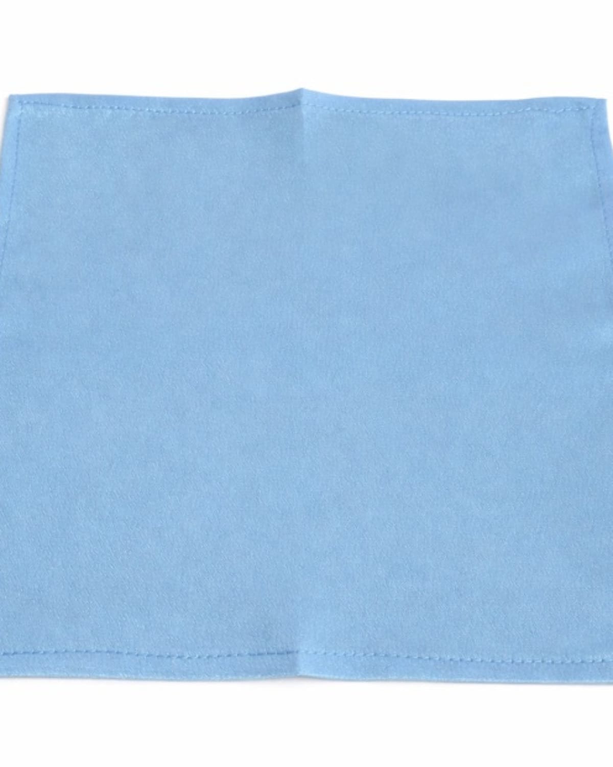 SKY BLUE SATIN POCKET SQUARE - PS120SKBL26337