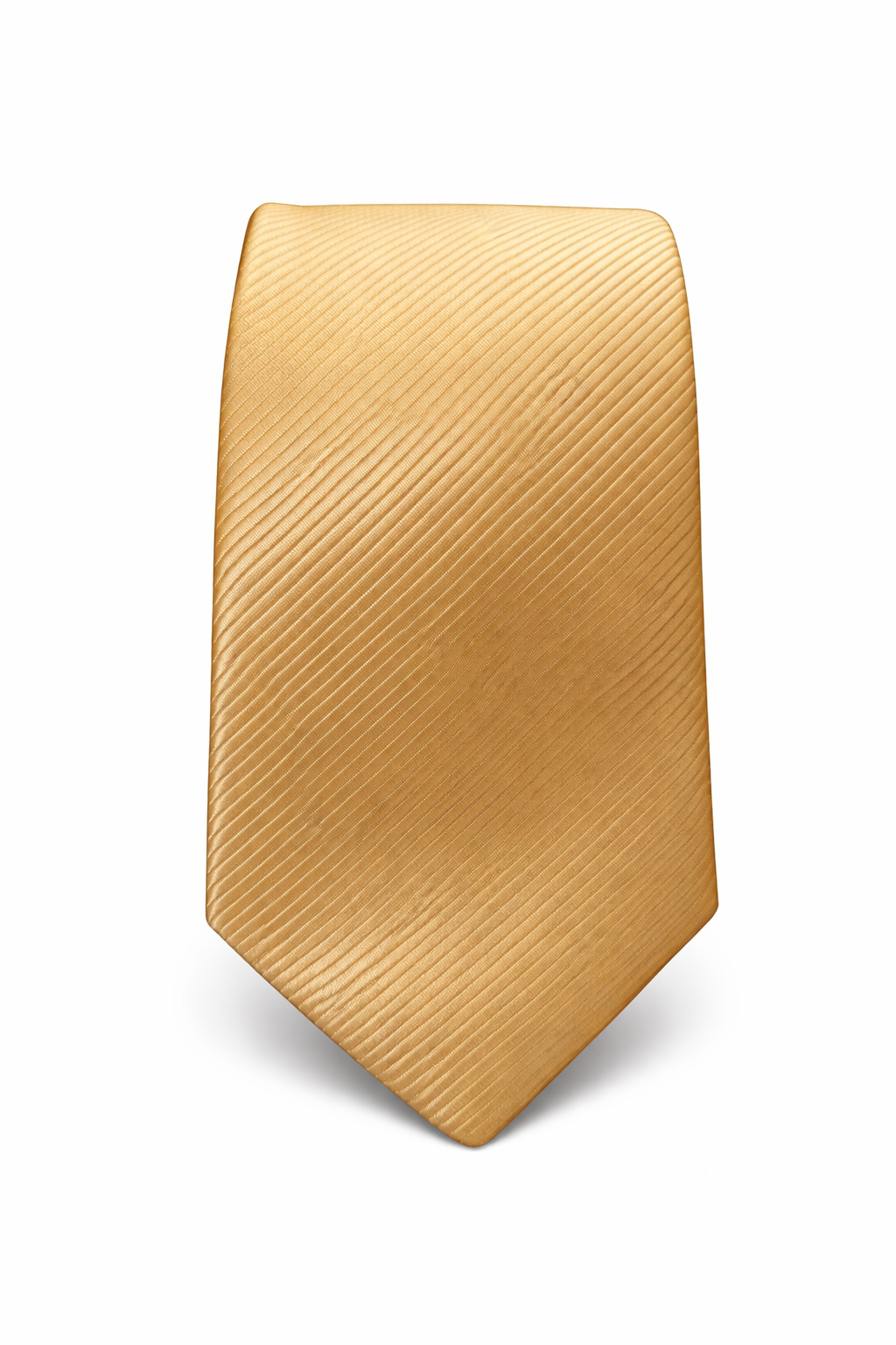 RIBBED SATIN CHAMPAGNE GOLD LONG TIE - ABW500CHGLD