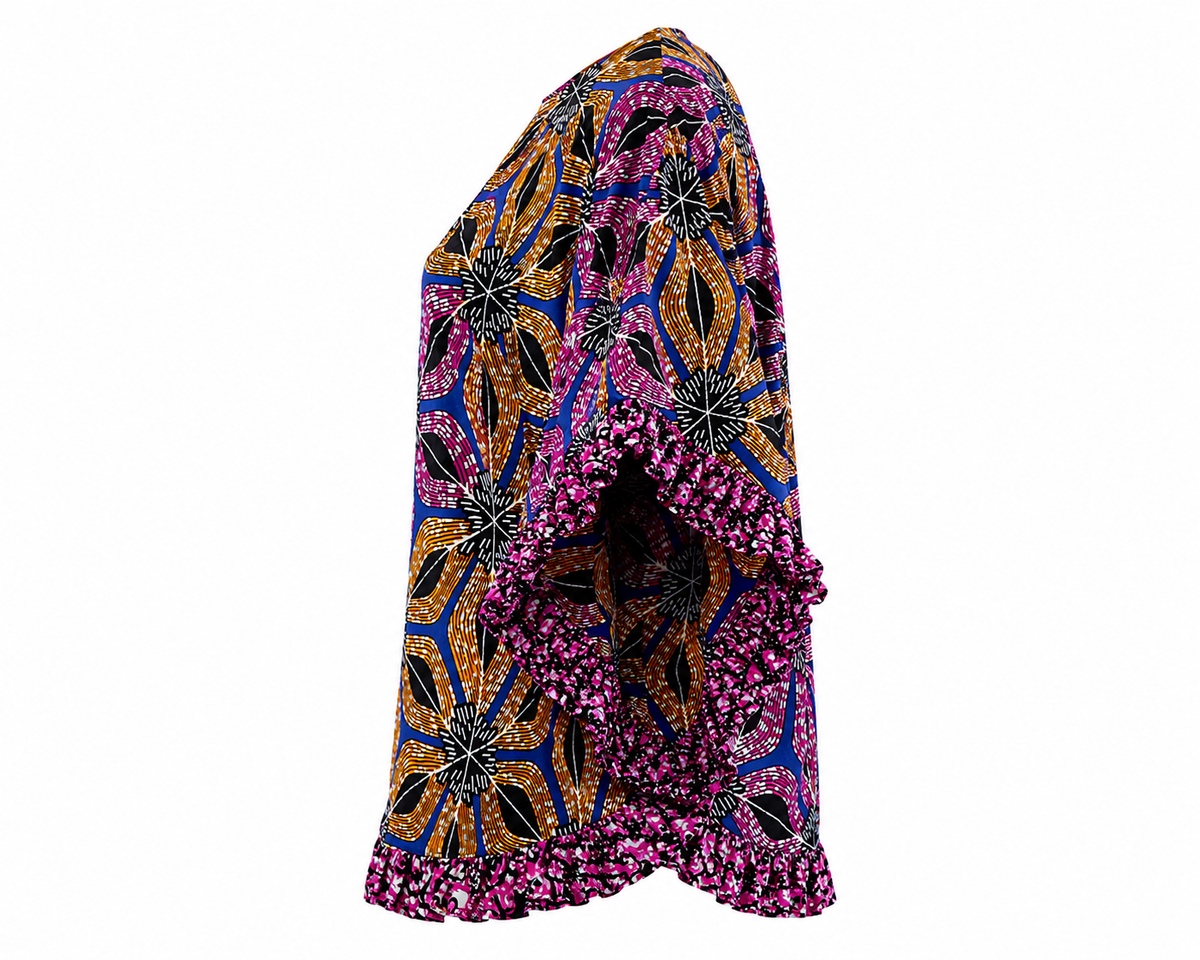AMARA JEWEL BLOOM BATWING ANKARA TOP - OMTP80926