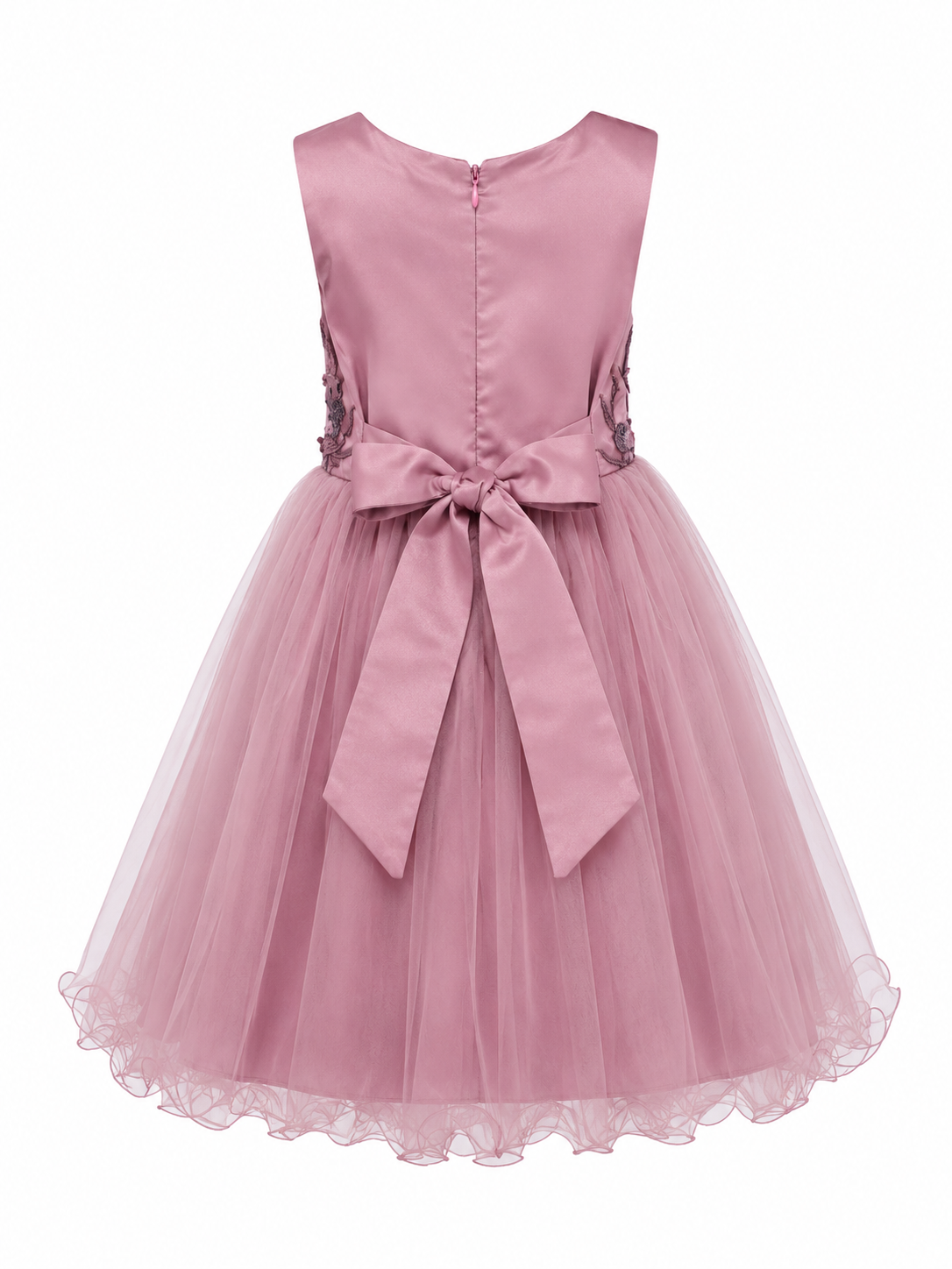 BLUSH PINK ANGELA BEADED PETAL DRESS MD14PNK