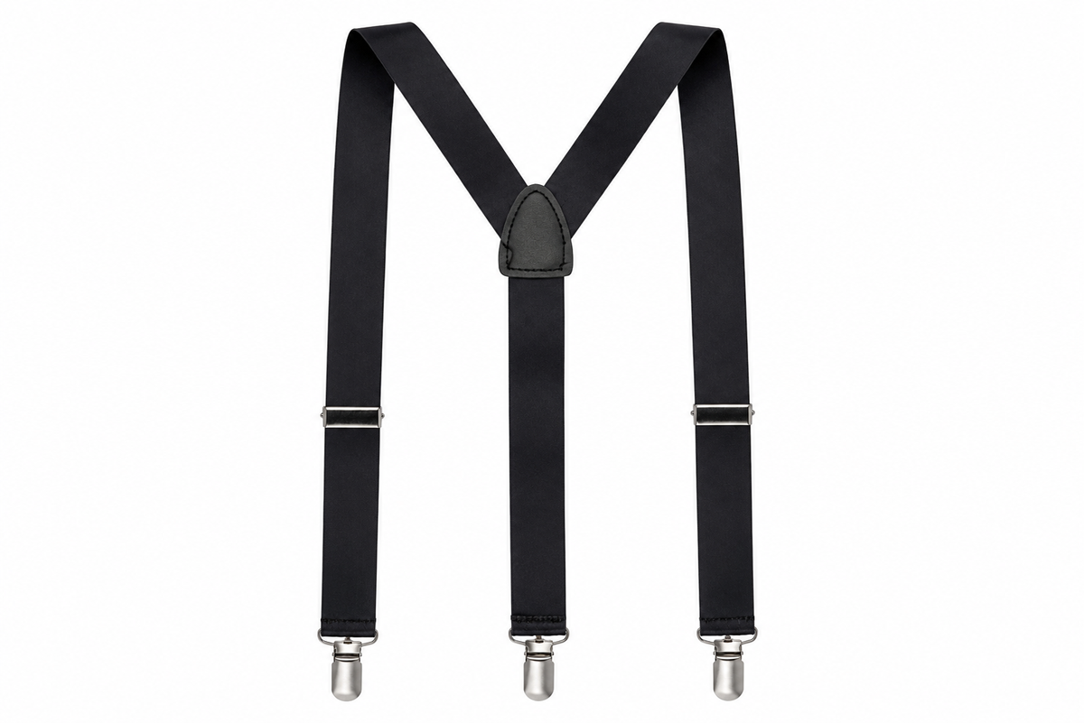 CLASSIC BLACK SUSPENDERS - B59LGBLK
