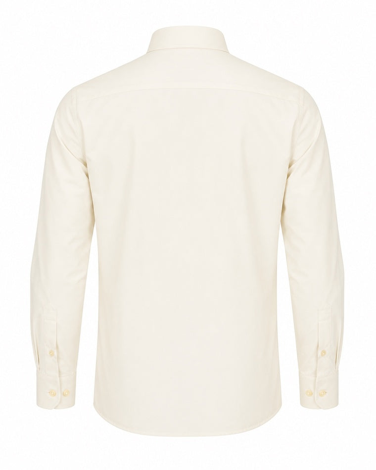 CLASSIC CREAM BOYS LONG SLEEVE FORMAL SHIRT (6 - 13 YRS) - A15821601CRM