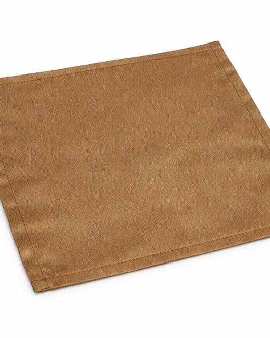 CLASSIC BRONZE GOLD SATIN POCKET SQUARE - PS105BGD10759