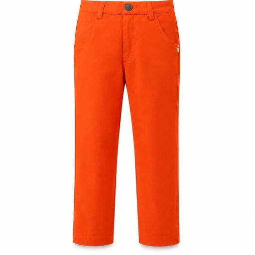 SUNSET ORANGE SMART CHINOS TROUSERS - B100MDNTOR