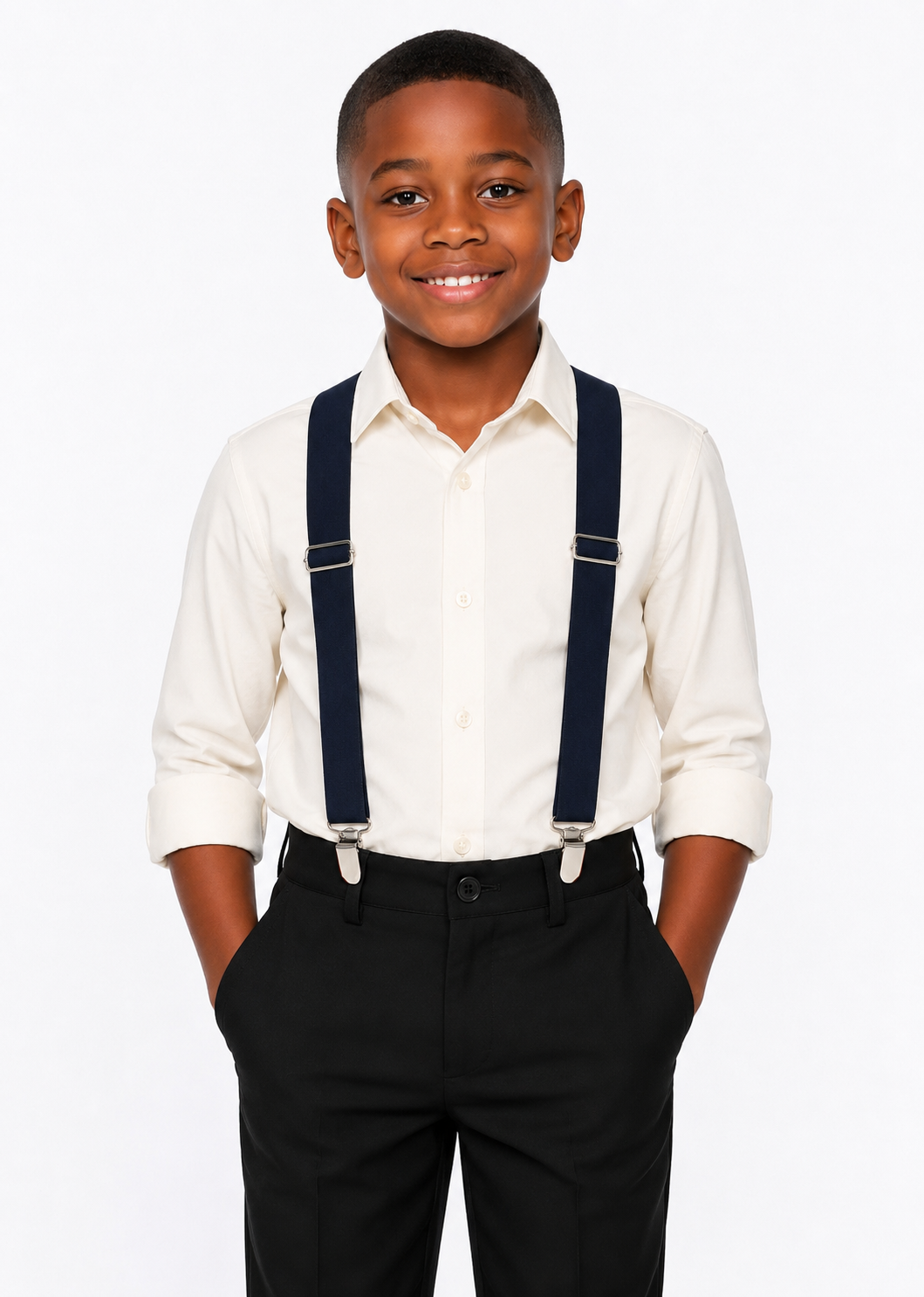 CLASSIC BLACK SUSPENDERS - B59LGBLK