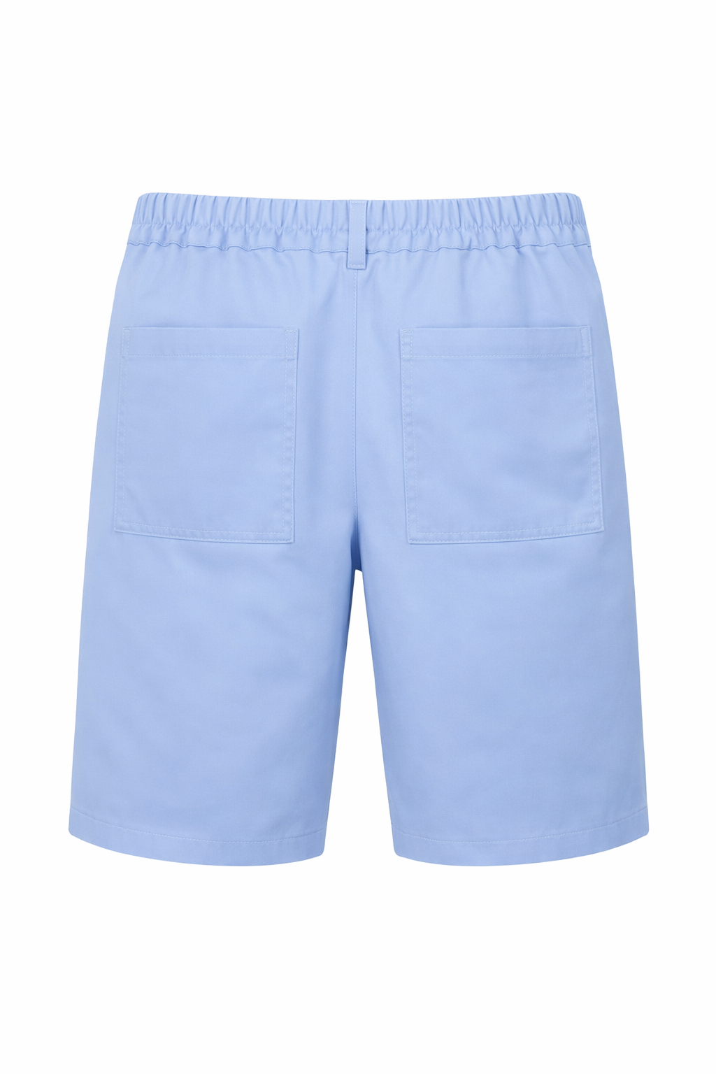 SOFT SKY BLUE CARGO SHORTS WITH NAVY BLUE ACCENT TABS (8 - 14 YRS) - MNSH101SKBL