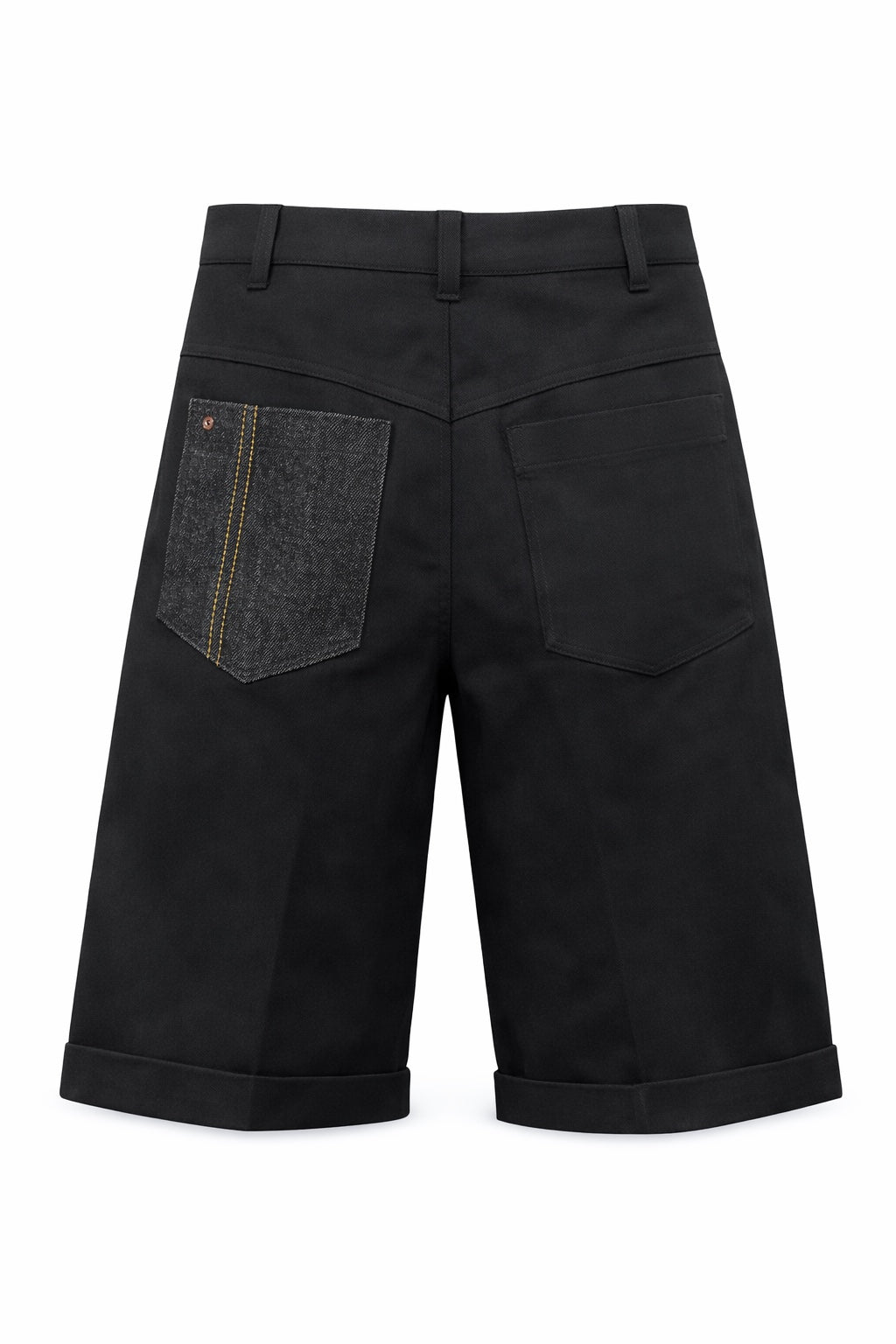 BLACK CHINO SCOUT 3/4 SHORTS - F05ONXBLX