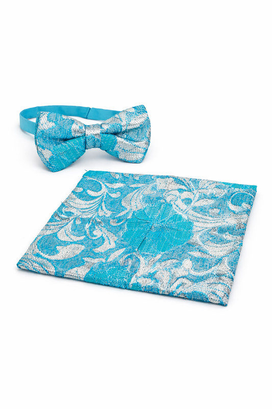 OCEAN ROYALE BOW TIE & POCKET SQUARE SET - PFFTQ100OBL24887