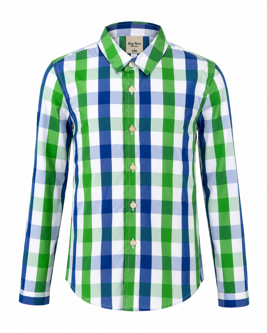 SOLO BOLD CHECK L/SL SHIRT MD1520 4-8YR