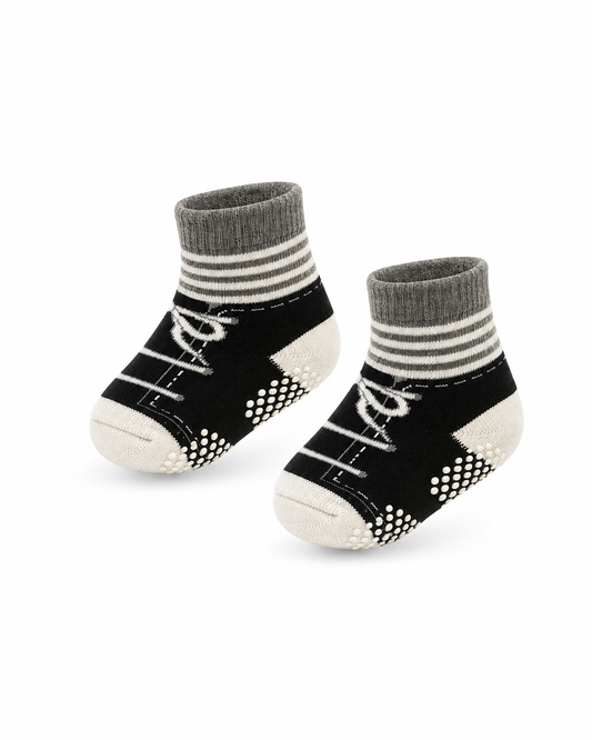 BLACK URBAN GRIP BOOTIES - L1125BLKGRY