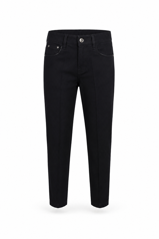 MIDNIGHT GRACE GIRLS SLIM FIT TROUSERS - MS71921MDBLK