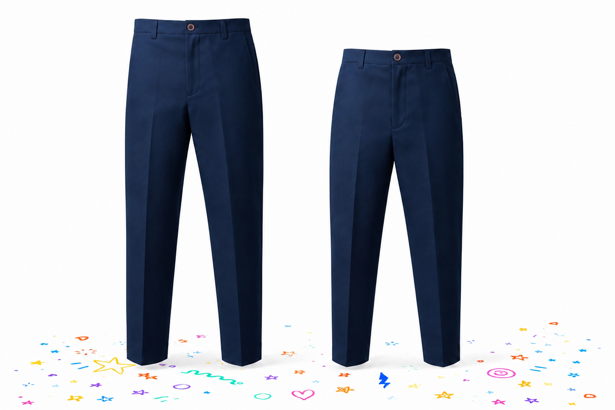 CLOTHES SHELF CLASSIC NAVY SMART TROUSERS (4 - 16 YRS) - B708BBNVBL