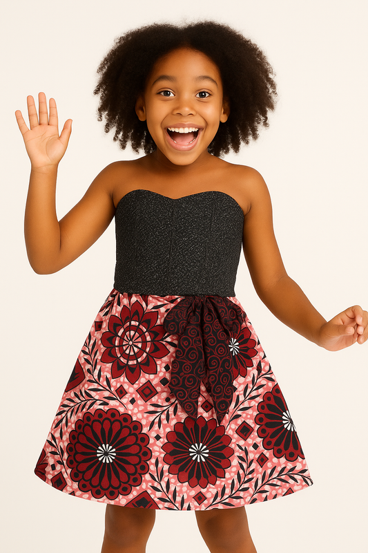 ADUKE ANKARA SKIRT - ONL100  6-16YRS