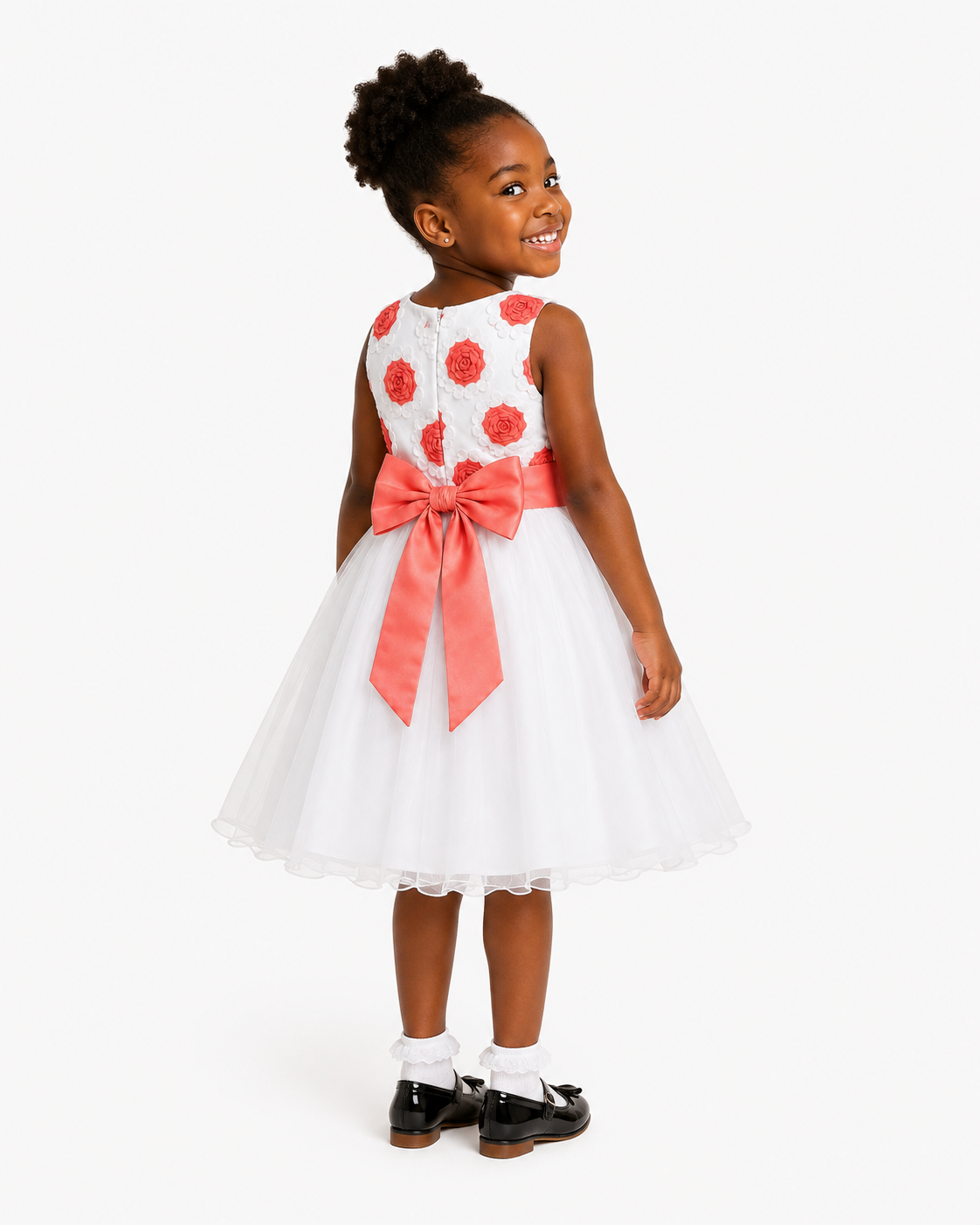 CORAL ROSE KATY BALL GOWN MS6078CRL 12MTH - 8YR