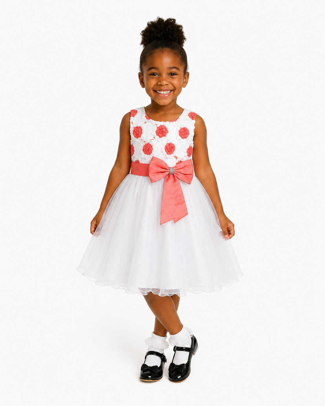 CORAL ROSE KATY BALL GOWN MS6078CRL 12MTH - 8YR