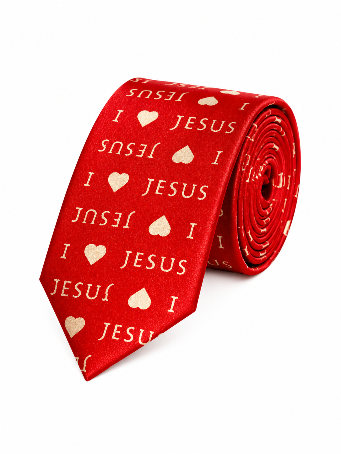 CRIMSON RED FAITH NECKTIE - LT53CH22448CRRD