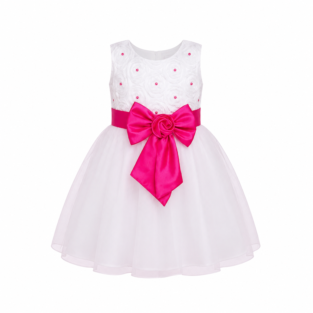 WHITE ROSE BALL GOWN / PINK - MN805PNK25770