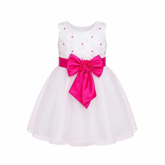 WHITE ROSE BALL GOWN / PINK - MN805PNK25770