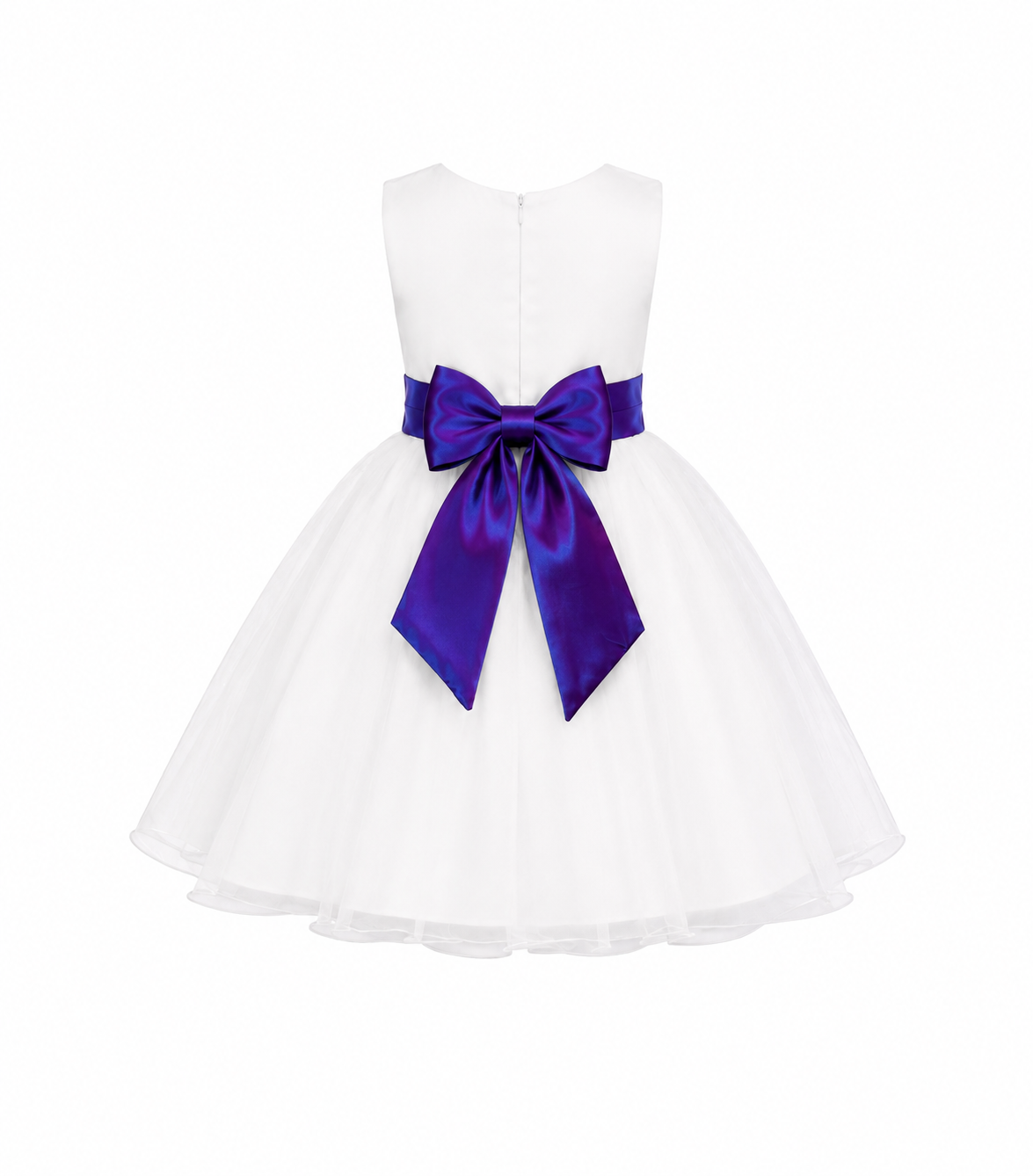 WHITE ROSE BALL GOWN/ PURPLE - 25766PPL