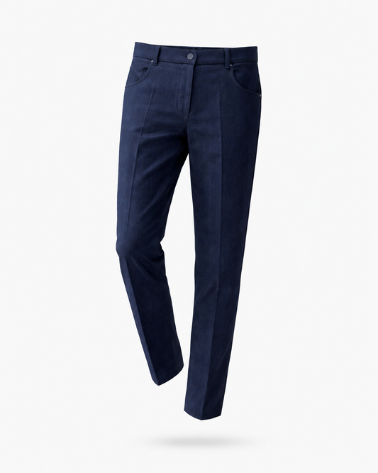 INDIGO ''CLOTHES SHELF'' GIRLS SMART DENIM TROUSERS - B710INDBL