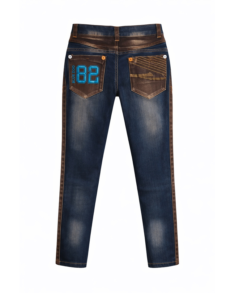 SANDSTONE SIGNATURE DENIM TROUSERS - MS12102SNDSTDN