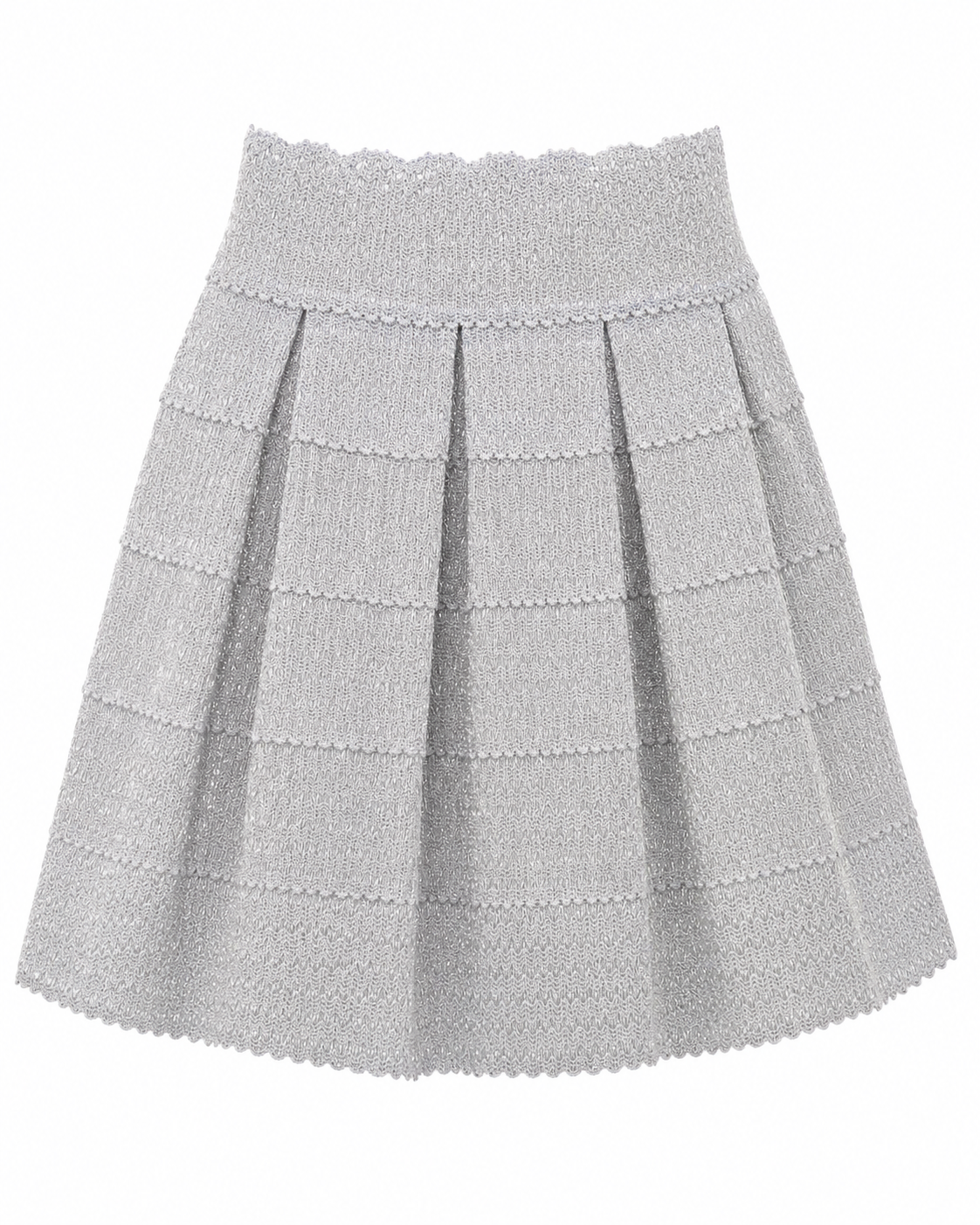SILVERY GREY LUCY GLIMMER SKIRT (2-12 YR) - A653SLVGR