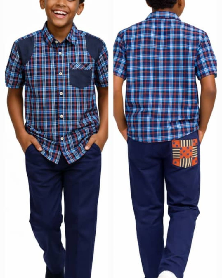 MIDNIGHT CREST NAVY CHINOS TROUSERS - B701NVYPTH