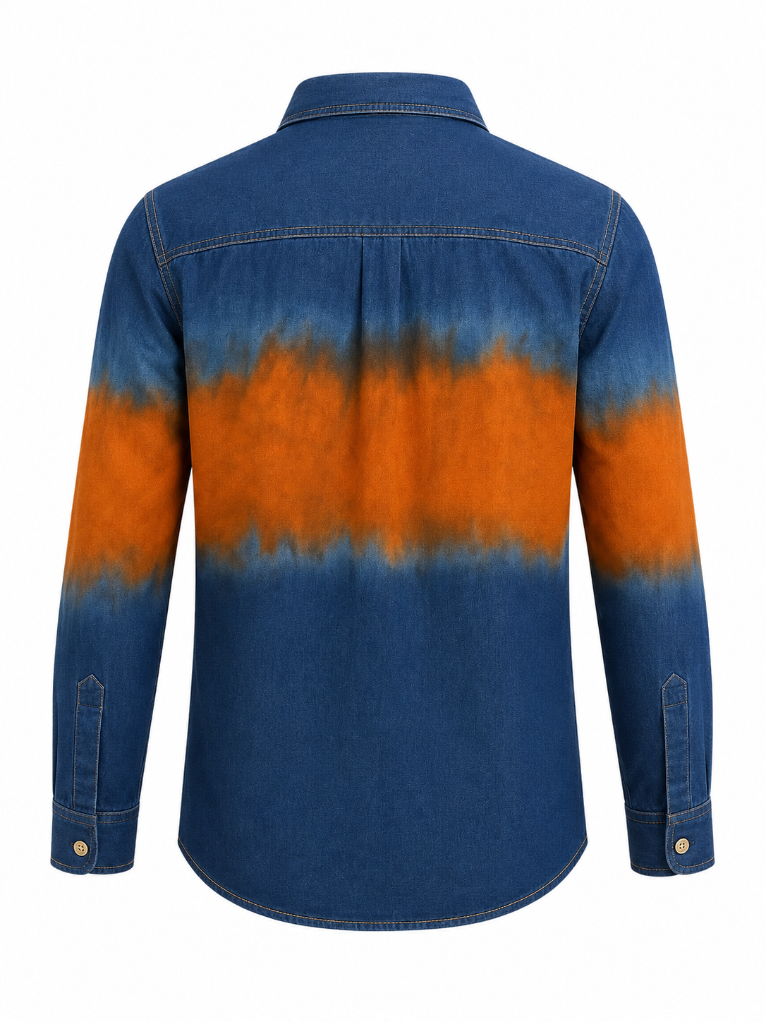 SUNSET WAVE TIE-DYE BUTTON - DOWN SHIRT H43624972 (4-16YRS)