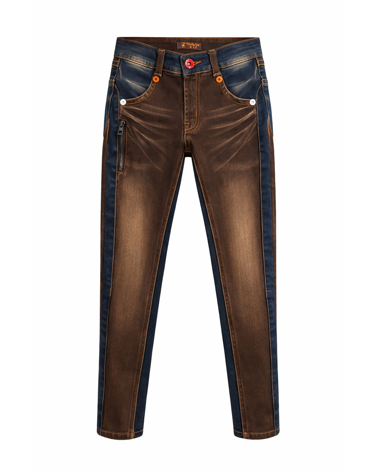 SANDSTONE SIGNATURE DENIM TROUSERS - MS12102SNDSTDN