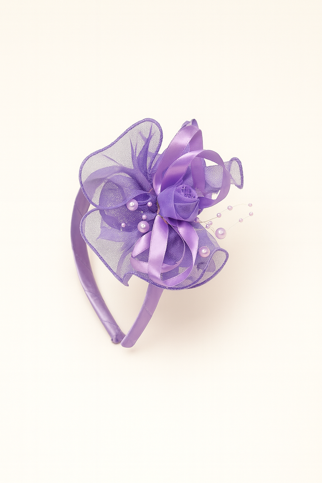 LAVENDER PEARL BLOSSOM HEADBAND - H1062449LVD